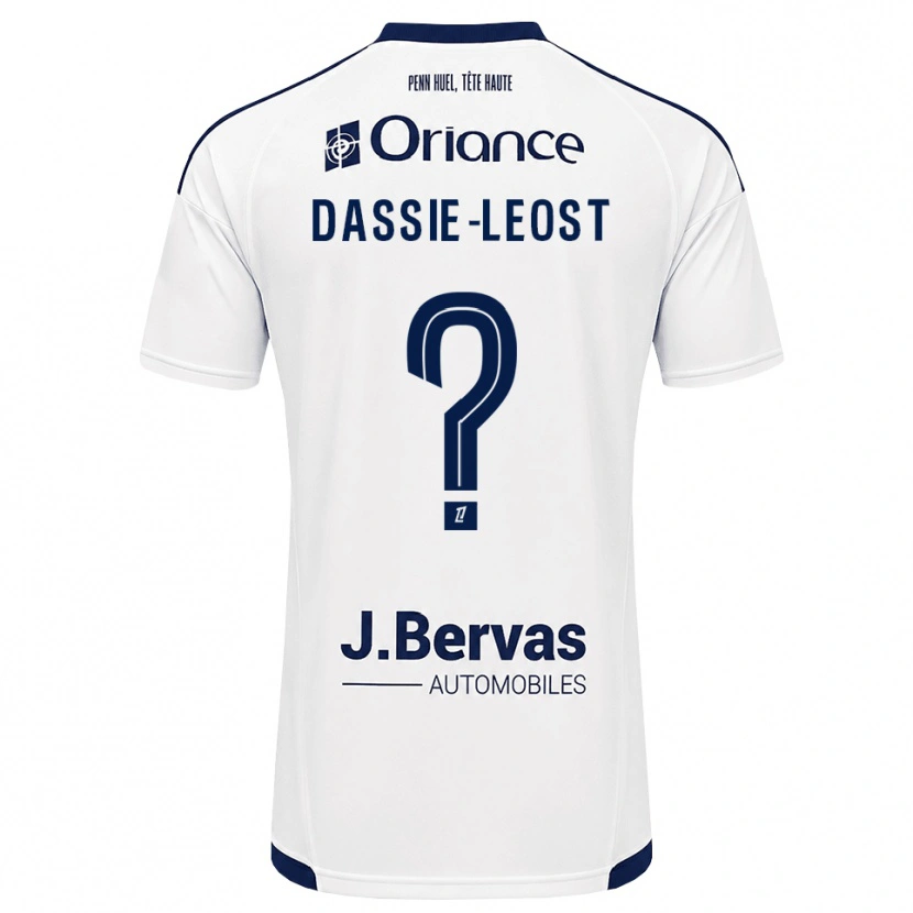 Danxen Donna Maglia Leila Dassie-Leost #0 Navy Bianco Kit Gara Away 2026/27 Maglietta