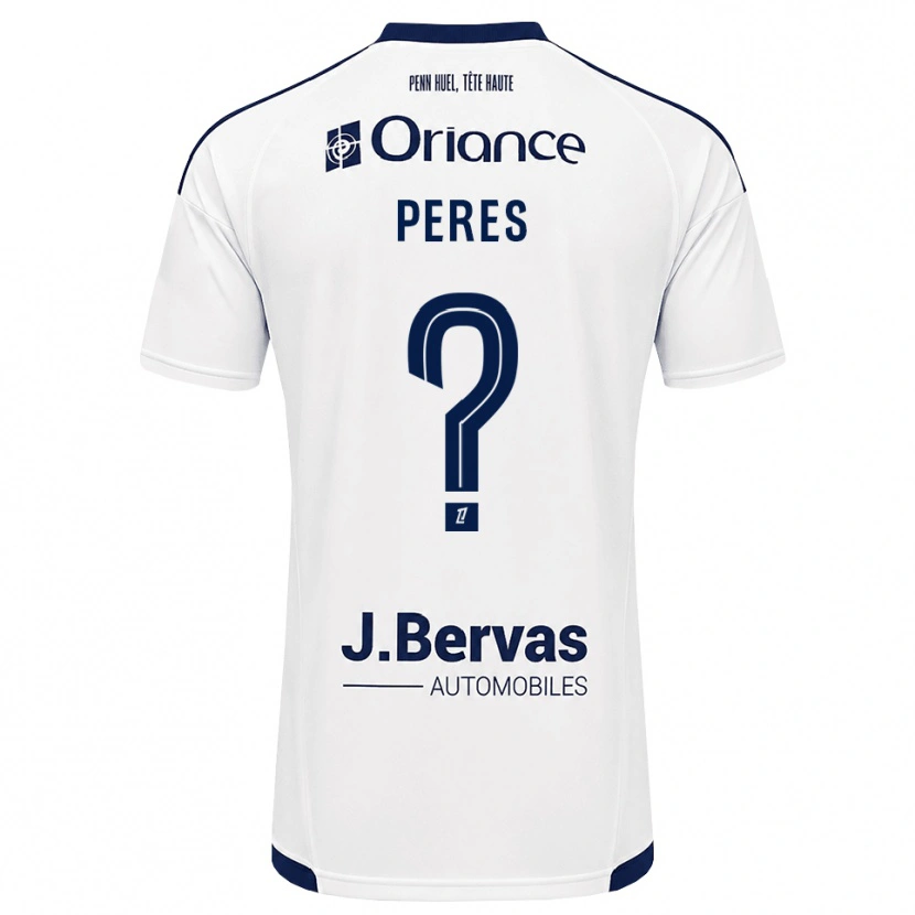 Danxen Donna Maglia Lilou Peres #0 Navy Bianco Kit Gara Away 2026/27 Maglietta