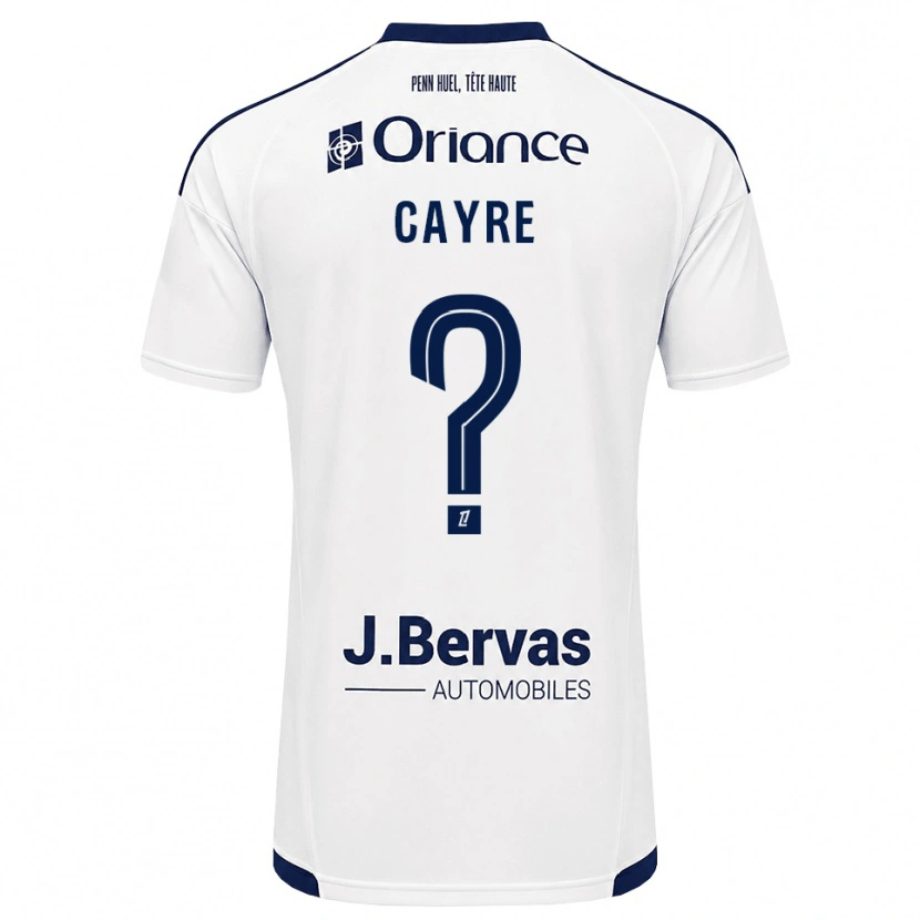 Danxen Donna Maglia Alexane Cayre #0 Navy Bianco Kit Gara Away 2026/27 Maglietta
