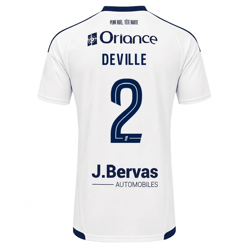 Danxen Donna Maglia Lilian Deville #2 Navy Bianco Kit Gara Away 2026/27 Maglietta