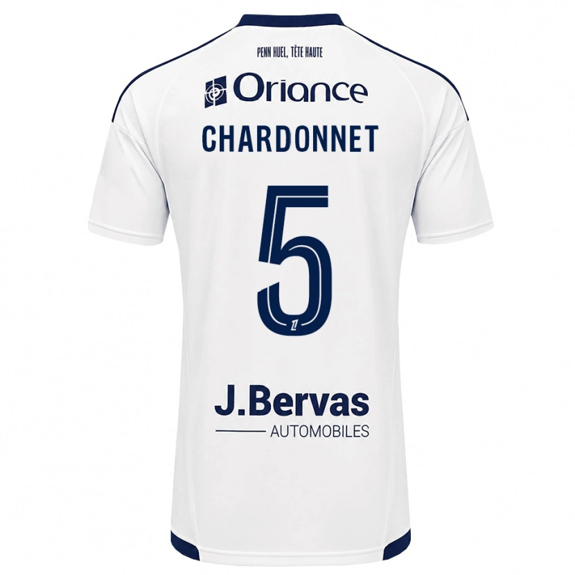 Danxen Donna Maglia Brendan Chardonnet #5 Navy Bianco Kit Gara Away 2026/27 Maglietta