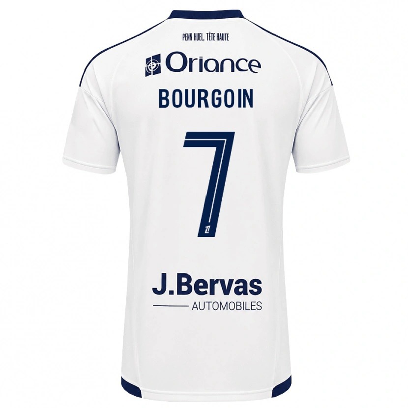 Danxen Donna Maglia Hugo Bourgoin #7 Navy Bianco Kit Gara Away 2026/27 Maglietta