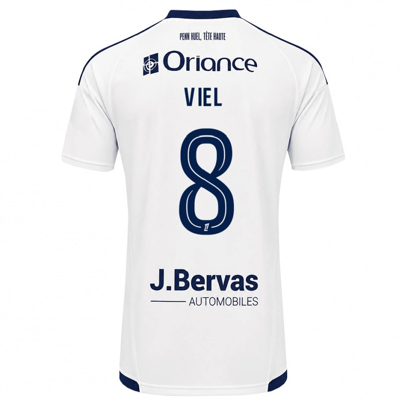 Danxen Donna Maglia Sacha Viel #8 Navy Bianco Kit Gara Away 2026/27 Maglietta