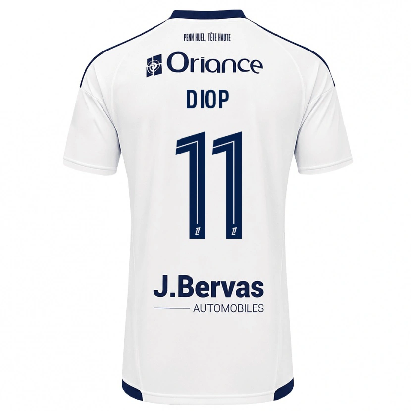 Danxen Donna Maglia Samba Diop #11 Navy Bianco Kit Gara Away 2026/27 Maglietta