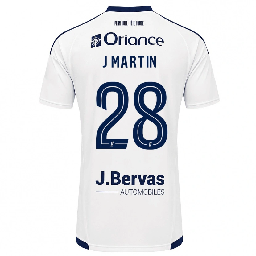 Danxen Donna Maglia Jonas Martin #28 Navy Bianco Kit Gara Away 2026/27 Maglietta