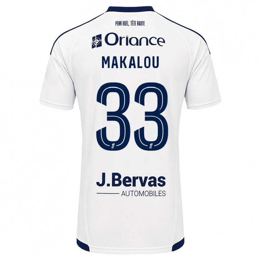 Danxen Donna Maglia Hamidou Makalou #33 Navy Bianco Kit Gara Away 2026/27 Maglietta