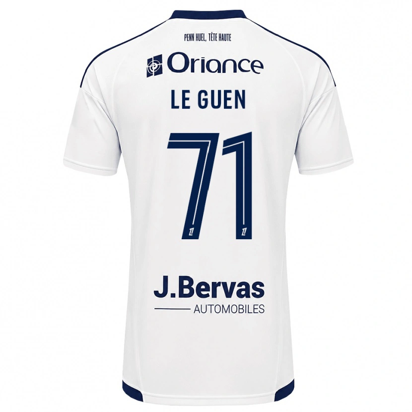Danxen Donna Maglia Raphaël Le Guen #71 Navy Bianco Kit Gara Away 2026/27 Maglietta