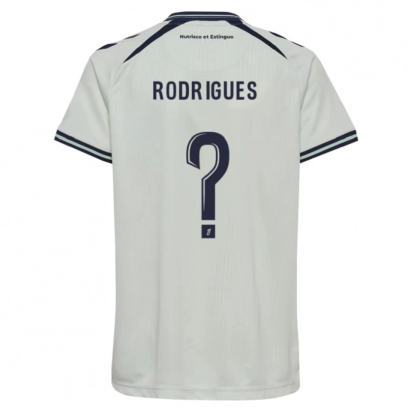 Danxen Donna Maglia Fabio Rodrigues #0 Blu Notte Bianco Kit Gara Away 2026/27 Maglietta
