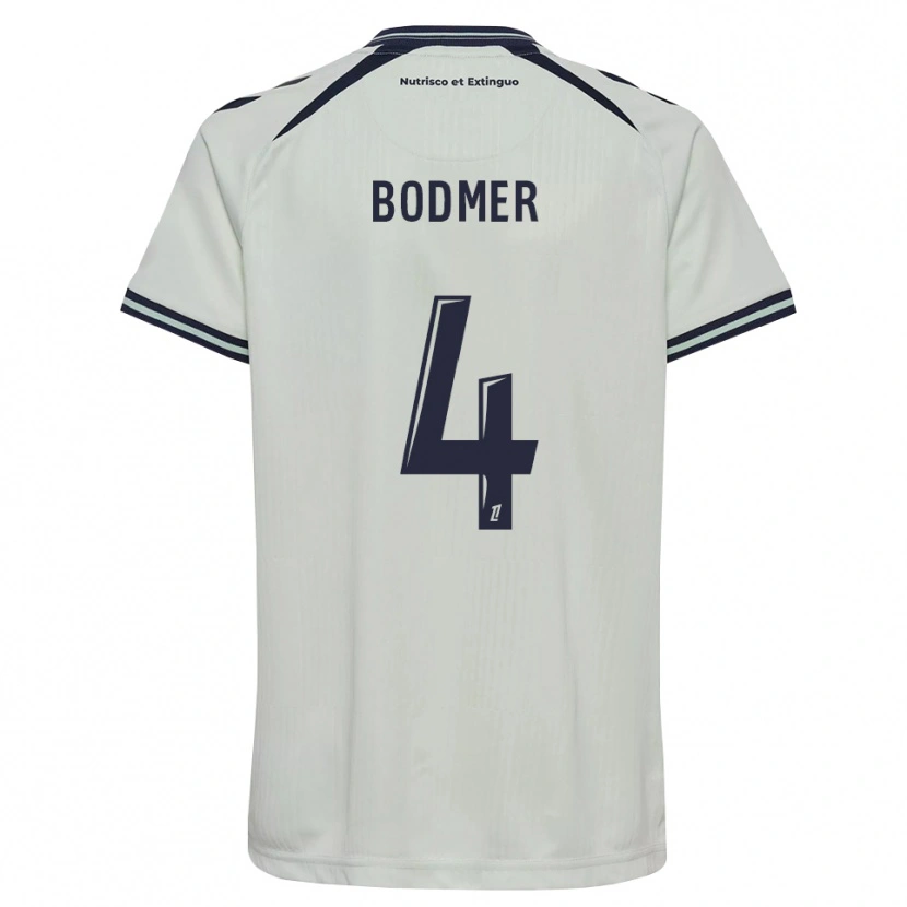 Danxen Donna Maglia Mathéo Bodmer #4 Blu Notte Bianco Kit Gara Away 2026/27 Maglietta