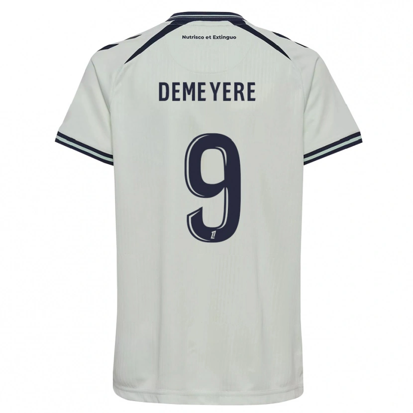 Danxen Donna Maglia Silke Demeyere #9 Blu Notte Bianco Kit Gara Away 2026/27 Maglietta