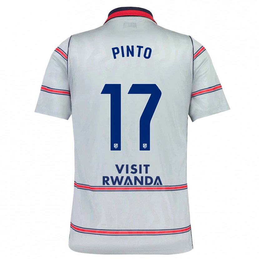 Danxen Donna Maglia Tatiana Pinto #17 Grigio Rosso Blu Navy Kit Gara Third 2026/27 Maglietta