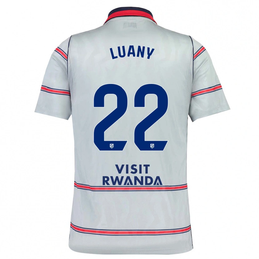 Danxen Donna Maglia Luany Vitória Da Silva Rosa #22 Grigio Rosso Blu Navy Kit Gara Third 2026/27 Maglietta