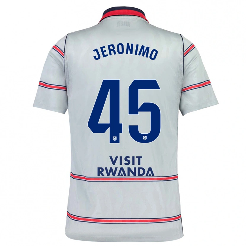 Danxen Donna Maglia Isaiah Jeronimo #45 Grigio Rosso Blu Navy Kit Gara Third 2026/27 Maglietta