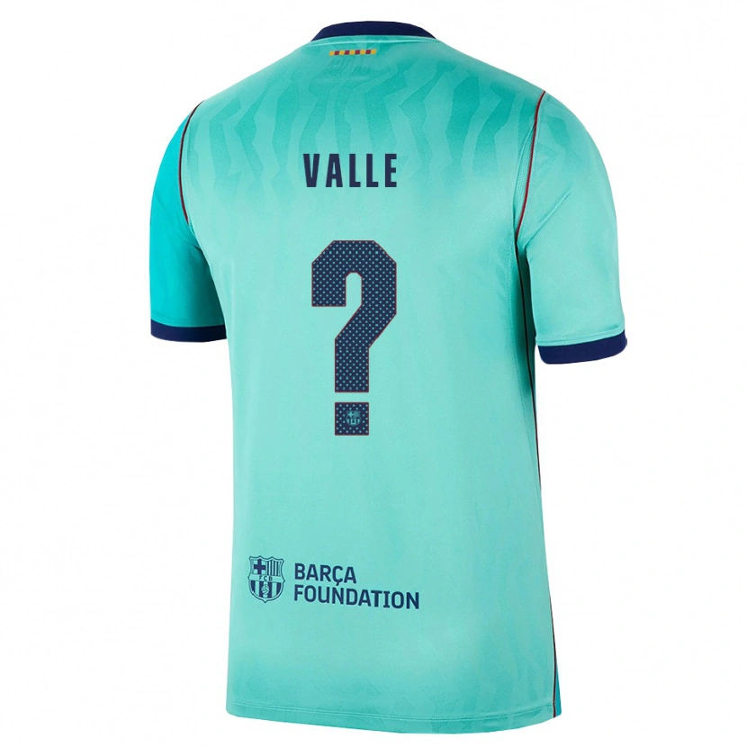 Danxen Donna Maglia Alex Valle #0 Acquamarina Turchese Scuro Blu Reale Kit Gara Third 2026/27 Maglietta