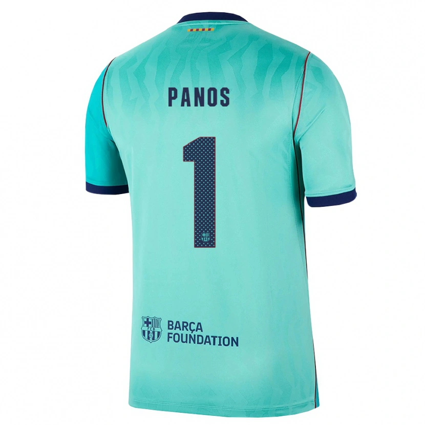 Danxen Donna Maglia Sandra Panos #1 Acquamarina Turchese Scuro Blu Reale Kit Gara Third 2026/27 Maglietta