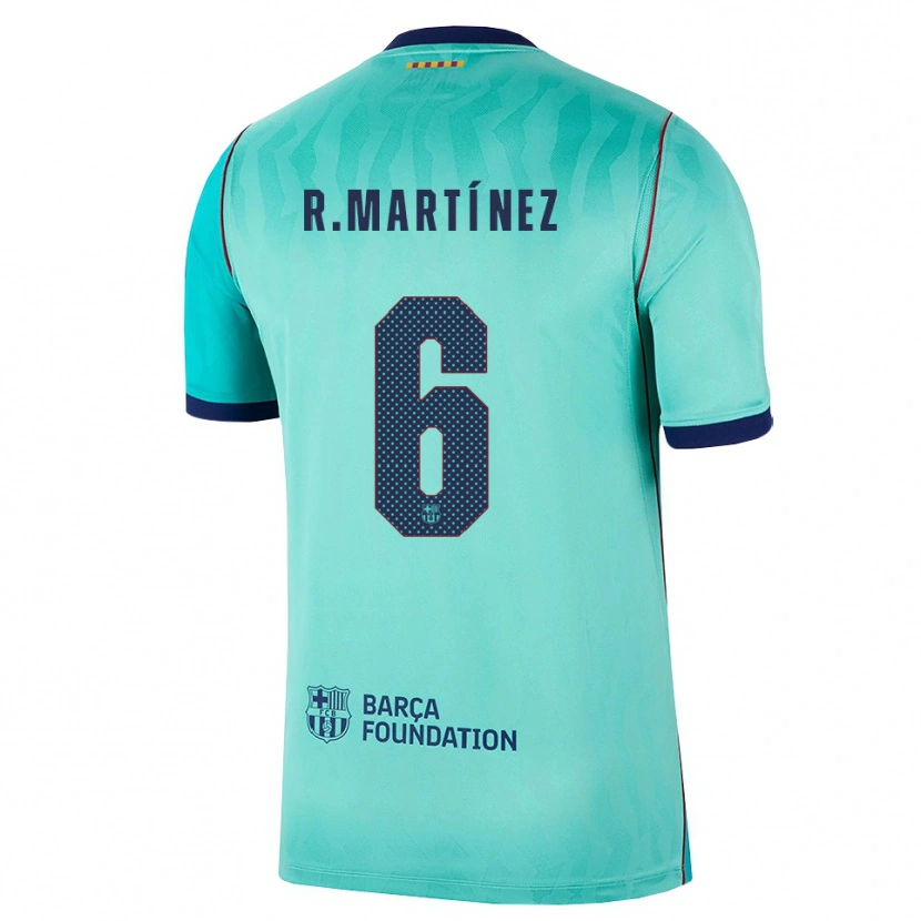 Danxen Donna Maglia Roger Martínez #6 Acquamarina Turchese Scuro Blu Reale Kit Gara Third 2026/27 Maglietta