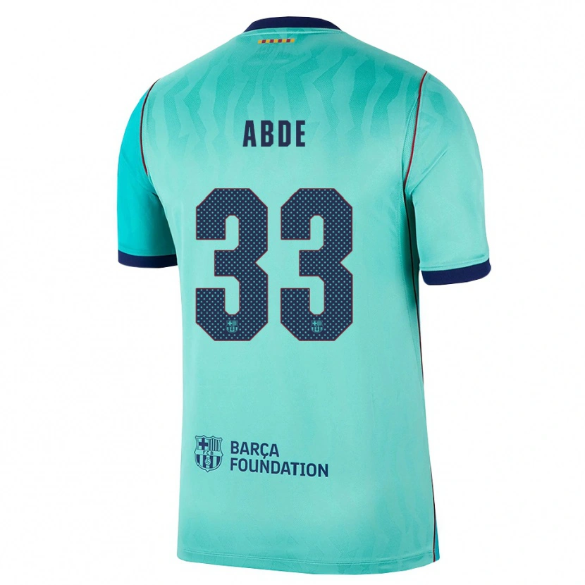 Danxen Donna Maglia Ez Abde #33 Acquamarina Turchese Scuro Blu Reale Kit Gara Third 2026/27 Maglietta