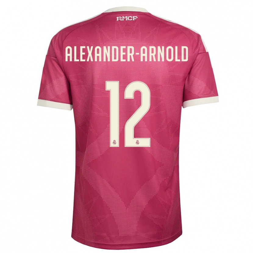 Danxen Donna Maglia Trent Alexander-Arnold #12 Rosso Viola Pallido Bianco Kit Gara Third 2026/27 Maglietta