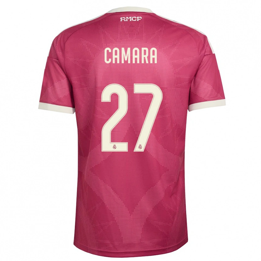 Danxen Donna Maglia Kalifa Camara #27 Rosso Viola Pallido Bianco Kit Gara Third 2026/27 Maglietta