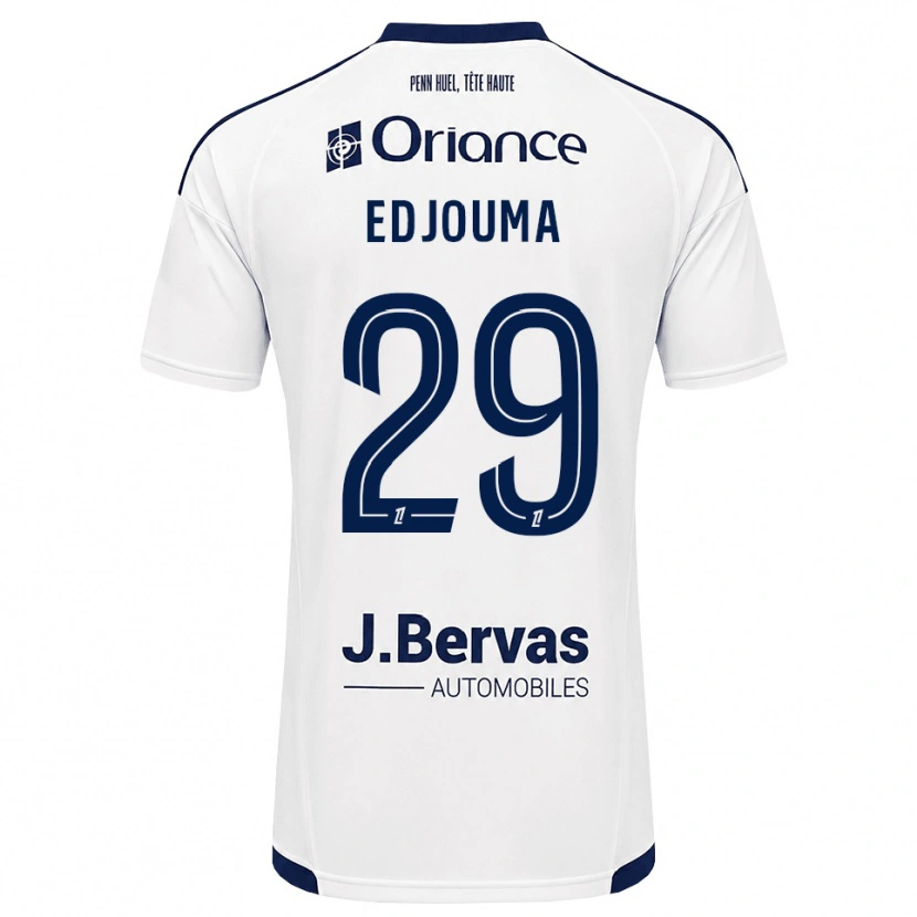 Danxen Donna Maglia Noah Edjouma #29 Navy Bianco Kit Gara Away 2026/27 Maglietta