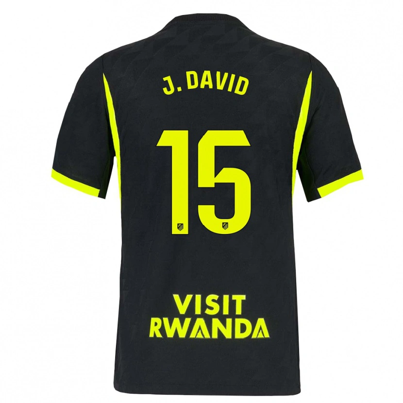 Danxen Donna Maglia Jonathan David #15 Verde Brillante Nero Kit Gara Away 2026/27 Maglietta