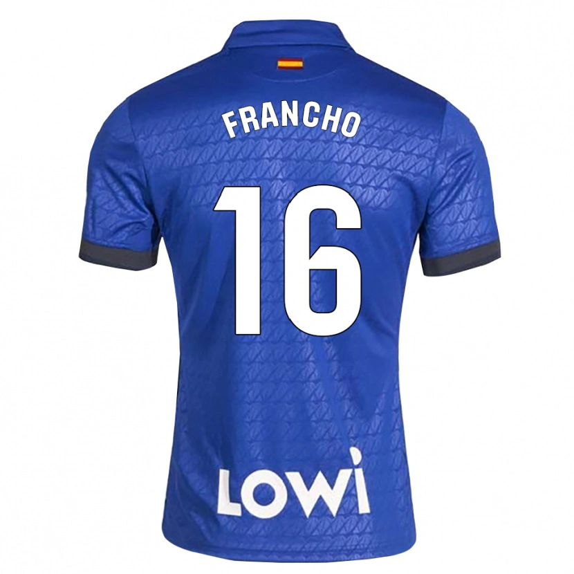 Danxen Donna Maglia Francho Serrano #16 Blu Bianco Nero Kit Gara Home 2026/27 Maglietta
