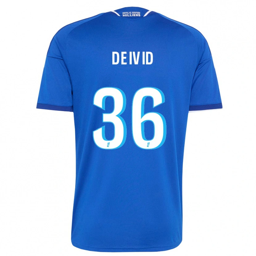 Danxen Bambino Maglia Deivid Washington #36 Blu Reale Bianco Kit Gara Home 2026/27 Maglietta