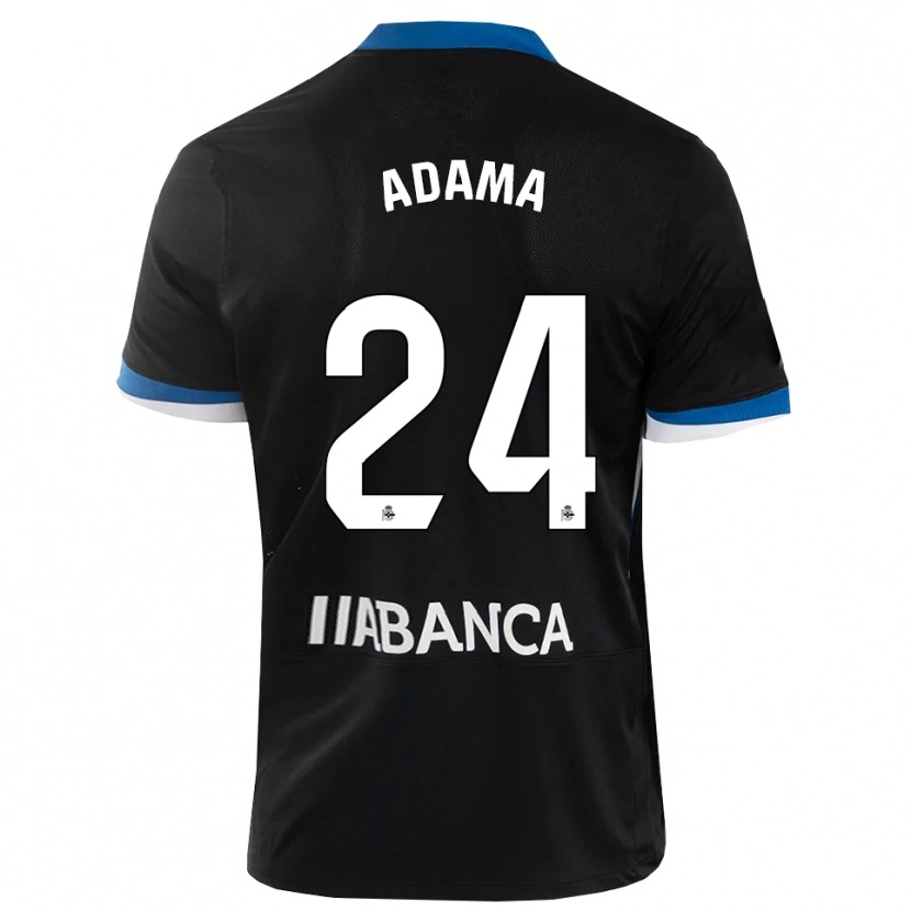 Danxen Bambino Maglia Adama Traoré #24 Nero Blu Bianco Kit Gara Away 2026/27 Maglietta