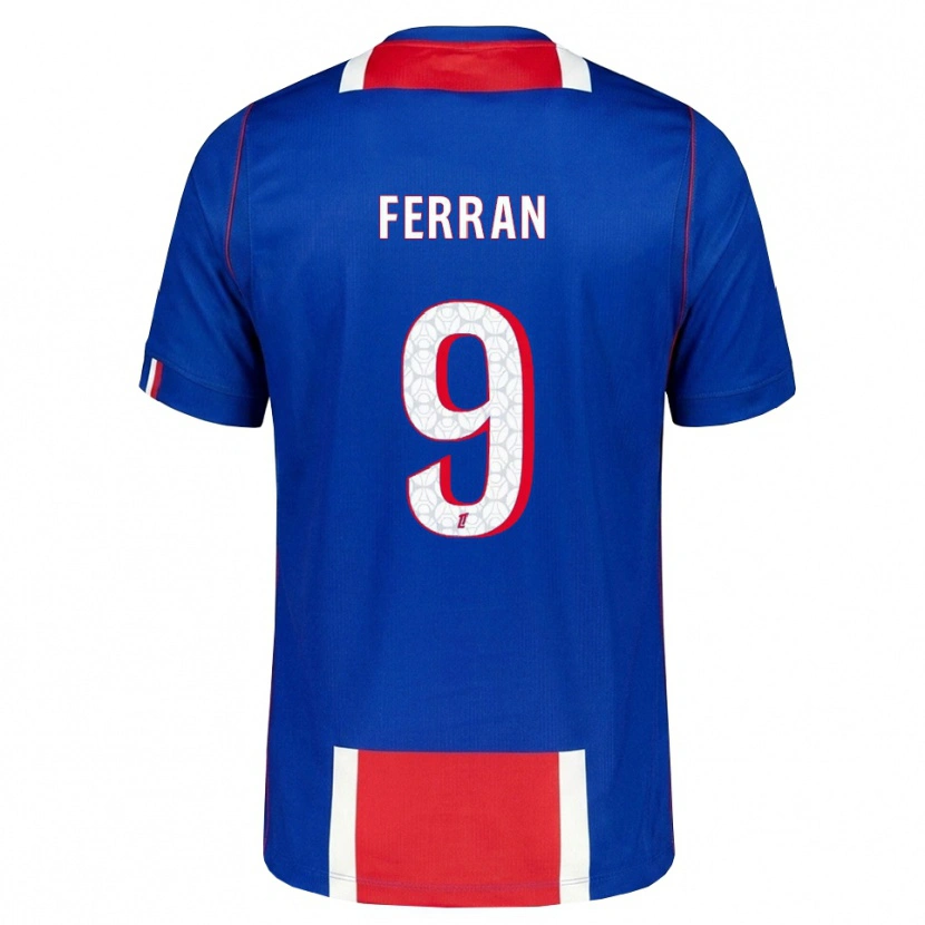 Danxen Bambino Maglia Ferran Torres #9 Rosso Bianco Blu Kit Gara Home 2026/27 Maglietta