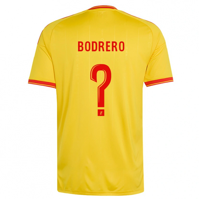 Danxen Bambino Maglia Constant Bodrero #0 Oro Arancio Rosso Kit Gara Home 2026/27 Maglietta