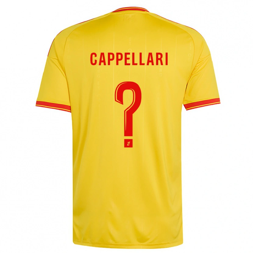 Danxen Bambino Maglia Jihan Cappellari #0 Oro Arancio Rosso Kit Gara Home 2026/27 Maglietta