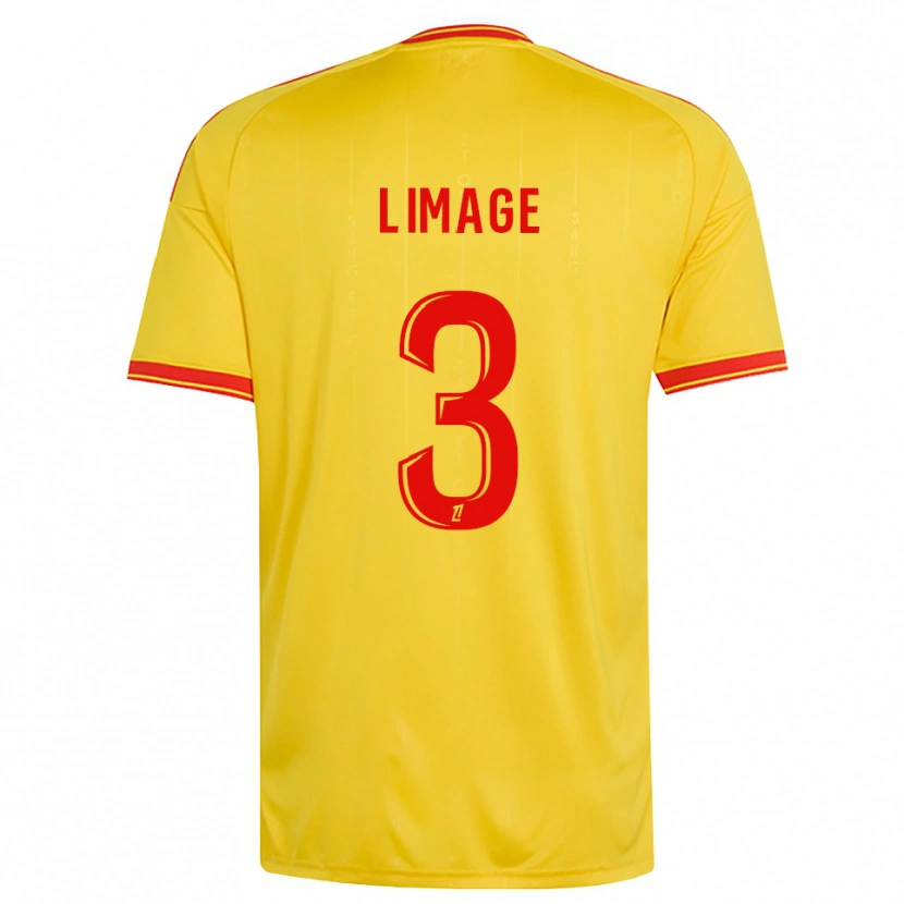 Danxen Bambino Maglia Jennyfer Limage #3 Oro Arancio Rosso Kit Gara Home 2026/27 Maglietta