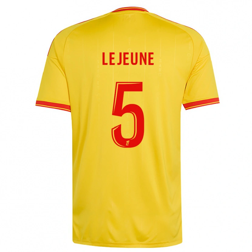 Danxen Bambino Maglia Romane Lejeune #5 Oro Arancio Rosso Kit Gara Home 2026/27 Maglietta