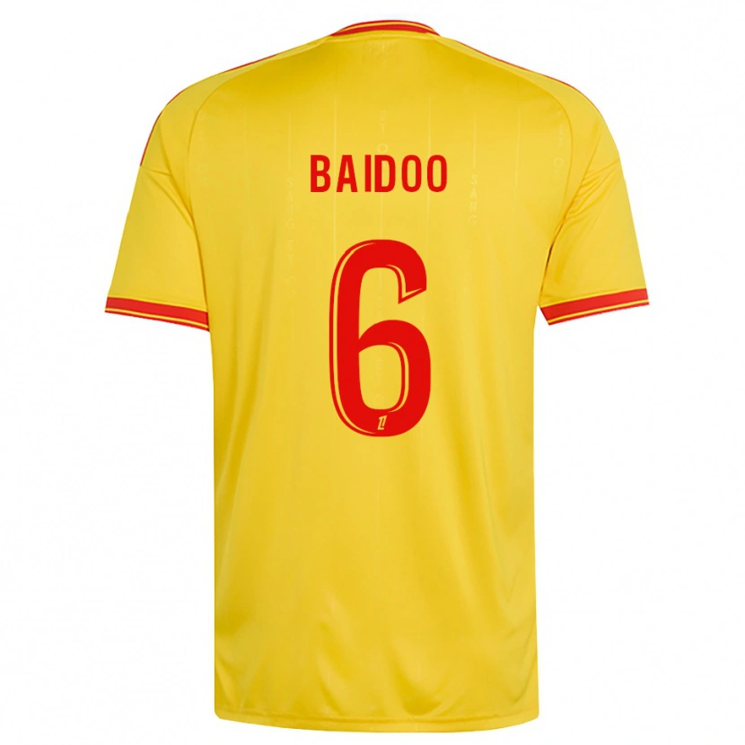 Danxen Bambino Maglia Samson Baidoo #6 Oro Arancio Rosso Kit Gara Home 2026/27 Maglietta