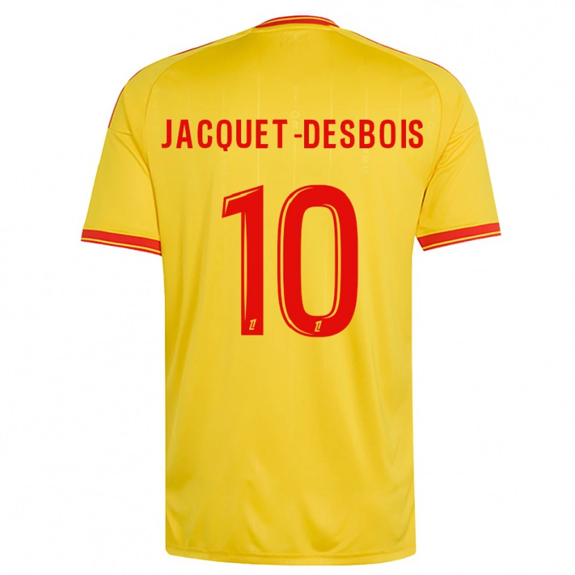 Danxen Bambino Maglia Tairik Jacquet-Desbois #10 Oro Arancio Rosso Kit Gara Home 2026/27 Maglietta