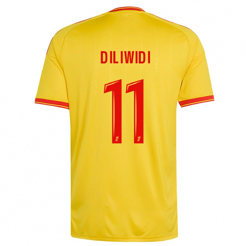 Danxen Bambino Maglia Kembo Diliwidi #11 Oro Arancio Rosso Kit Gara Home 2026/27 Maglietta