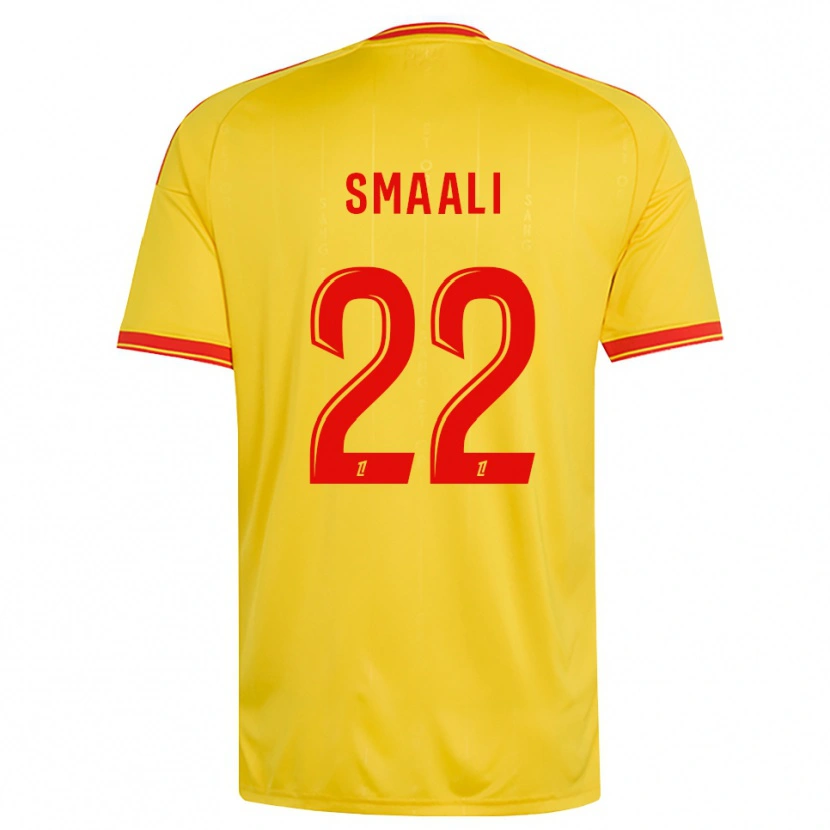 Danxen Bambino Maglia Emma Smaali #22 Oro Arancio Rosso Kit Gara Home 2026/27 Maglietta