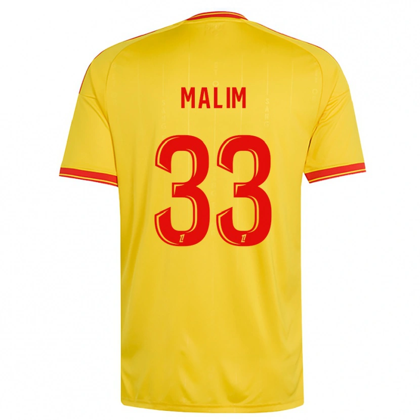 Danxen Bambino Maglia Yasmina Malim #33 Oro Arancio Rosso Kit Gara Home 2026/27 Maglietta