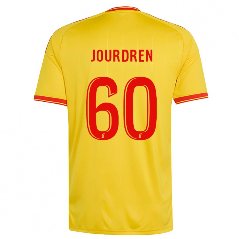 Danxen Bambino Maglia Ilan Jourdren #60 Oro Arancio Rosso Kit Gara Home 2026/27 Maglietta