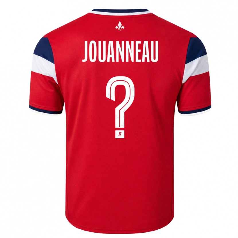Danxen Bambino Maglia Paul Jouanneau #0 Rosso Bianco Blu Reale Kit Gara Home 2026/27 Maglietta