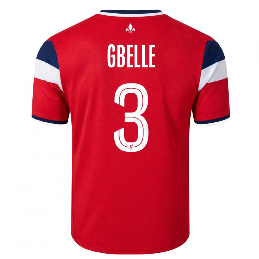 Danxen Bambino Maglia Arthur Gbelle #3 Rosso Bianco Blu Reale Kit Gara Home 2026/27 Maglietta