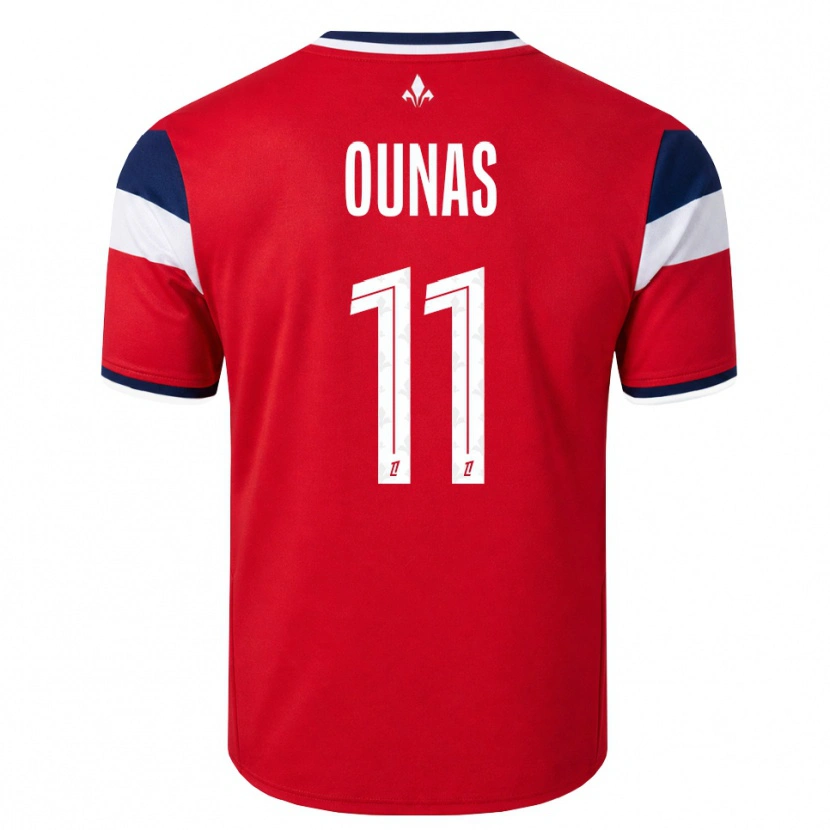 Danxen Bambino Maglia Adam Ounas #11 Rosso Bianco Blu Reale Kit Gara Home 2026/27 Maglietta