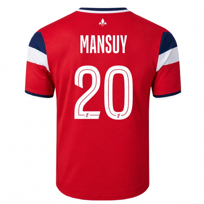 Danxen Bambino Maglia Heloise Mansuy #20 Rosso Bianco Blu Reale Kit Gara Home 2026/27 Maglietta