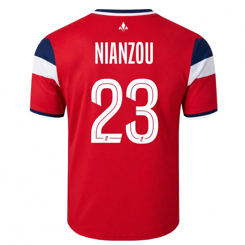Danxen Bambino Maglia Tanguy Nianzou #23 Rosso Bianco Blu Reale Kit Gara Home 2026/27 Maglietta