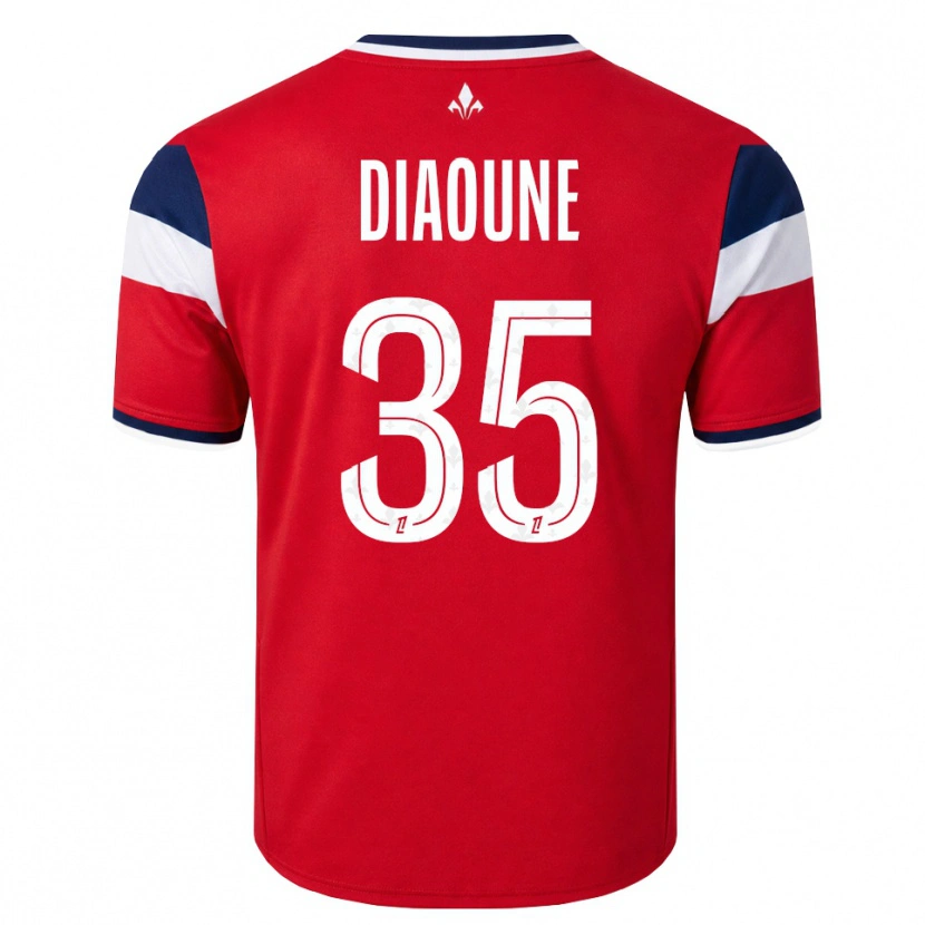 Danxen Bambino Maglia Soriba Diaoune #35 Rosso Bianco Blu Reale Kit Gara Home 2026/27 Maglietta