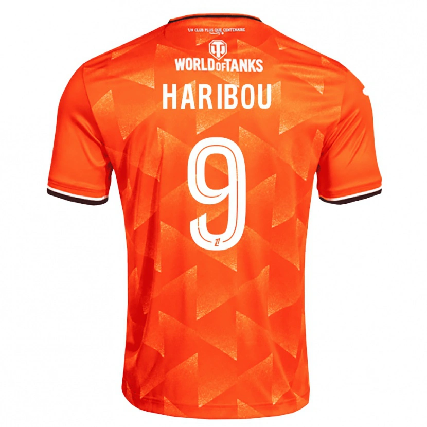 Danxen Bambino Maglia Samir Haribou #9 Arancio Bianco Nero Kit Gara Home 2026/27 Maglietta