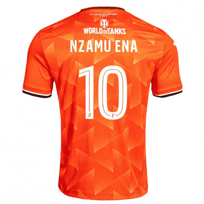 Danxen Bambino Maglia Arcial Nzamu Ena #10 Arancio Bianco Nero Kit Gara Home 2026/27 Maglietta