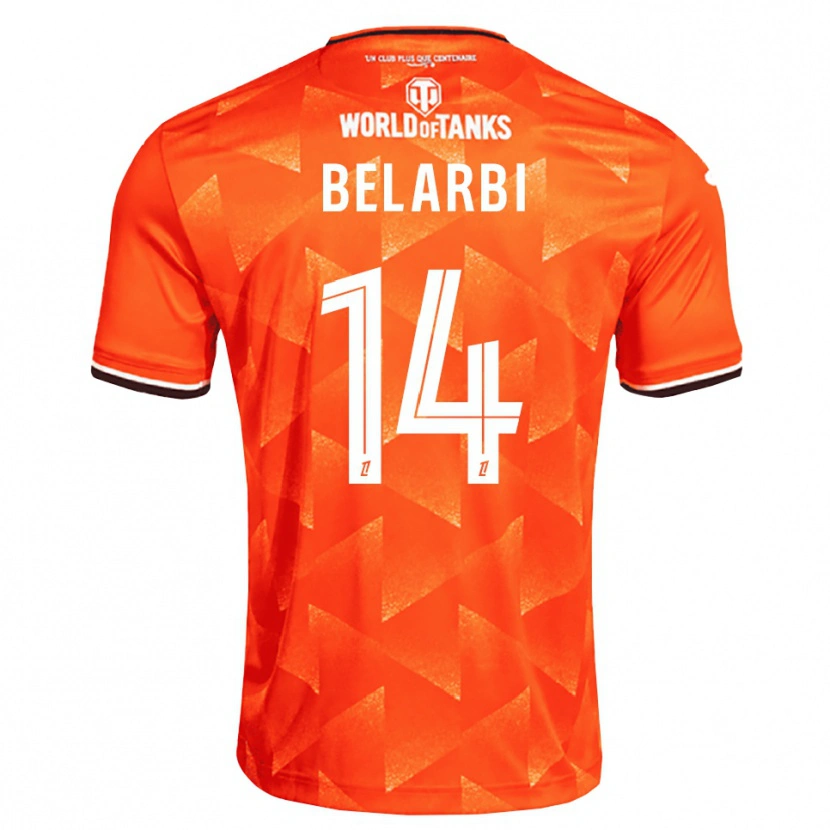 Danxen Bambino Maglia Sohaib Belarbi #14 Arancio Bianco Nero Kit Gara Home 2026/27 Maglietta