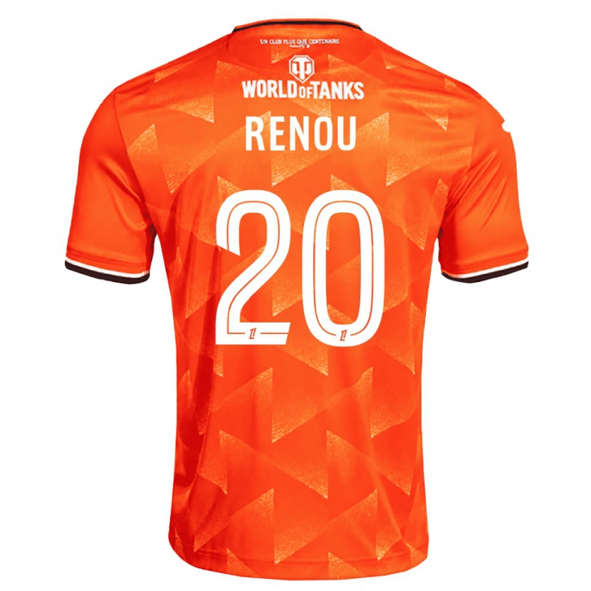 Danxen Bambino Maglia Camille Renou #20 Arancio Bianco Nero Kit Gara Home 2026/27 Maglietta