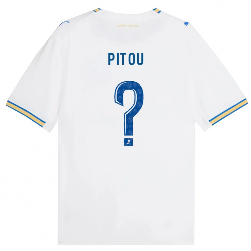 Danxen Bambino Maglia Jonathan Pitou #0 Blu Schiarente Bianco Kit Gara Home 2026/27 Maglietta